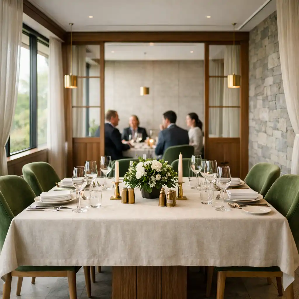 Elegancki stół w restauracji