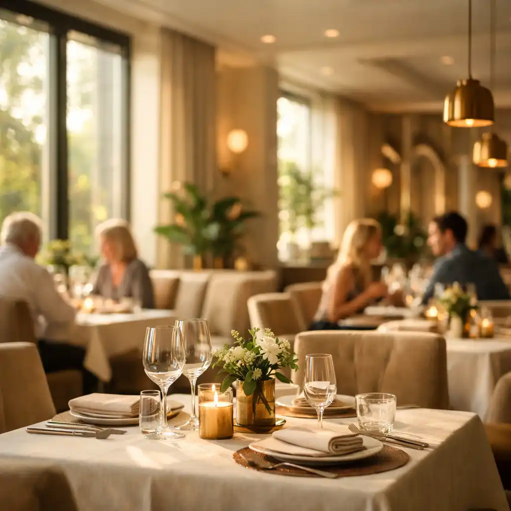 Luksusowe wnętrze restauracji DomSpotkan